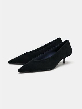 H&M Premium SUEDE KITTEN HEEL SHOES